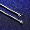Platonic 3 mm Femme Iced 925 Sterling Silver Tennis Moissanite Bracelet