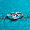 Platonic 1 ct Starlight Whisper Moissanite Sterling Silver Ring