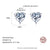 Platonic 1 ct Heart Spark Moissanite Stud Earrings D/VVS1