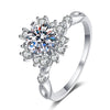 Platonic 0.5 ct Moissanite Blossom Sterling Silver Ring