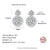 Platonic 3 ct Round Moissanite Drop Studs