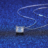 Platonic Crystal Clear Confidence Emerald Cut Moissanite Studs and Pendant