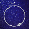 Platonic1 ct Emerald Cut 925 Sterling Silver Moissanite Adjustable Bracelet