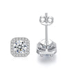 Platonic GRA Certified Starlit Glamour Round Cut Silver 1ct Moissanite Pendant Set with 1ct Earrings