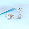 Platonic 0.6 - 4 ct Sparklit Sparks Round Moissanite Stud Earrings