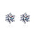 Platonic 0.6 - 4 ct Sparklit Sparks Round Moissanite Stud Earrings