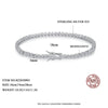 Platonic 3 mm Femme Iced 925 Sterling Silver Tennis Moissanite Bracelet
