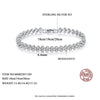 Platonic 6.4 mm Heart Rome 925 Sterling Silver Tennis Moissanite Bracelet