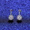 Platonic 1 ct Round Sparke & Shine Moissanite Drops