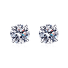 Platonic 0.4 - 4 ct Luminous Luxe Round Moissanite Stud Earrings