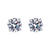 Platonic 0.4 - 4 ct Luminous Luxe Round Moissanite Stud Earrings