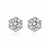 Platonic 0.5 - 1 ct Hexagonal Moissanite Stud Earrings for Men - Single Piece