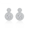 Platonic 1 ct Elegant Moissanite Drop Earrings