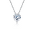 Platonic 1 ct Heart of Radiance Silver Moissanite Pendant Necklace