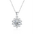 Platonic 1 ct Sparkle Round Silver Moissanite Pendant