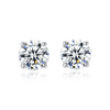 Platonic 2-4 ct Round Moissanite Studs