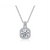 Platonic 1 ct Starlit Glamour Silver Moissanite Pendant