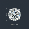 Platonic 0.5 - 1 ct Stellar Moissanite Cluster Stud - Single Piece