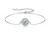 Platonic 1 ct Designer Charm 925 Sterling Silver Moissanite Bracelet