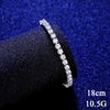 Platonic 4 mm Femme Bling 925 Sterling Silver Tennis Moissanite Bracelet