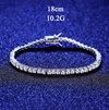 Platonic 3 mm Femme Iced 925 Sterling Silver Tennis Moissanite Bracelet