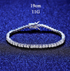 Platonic 4 mm Femme Bling 925 Sterling Silver Tennis Moissanite Bracelet