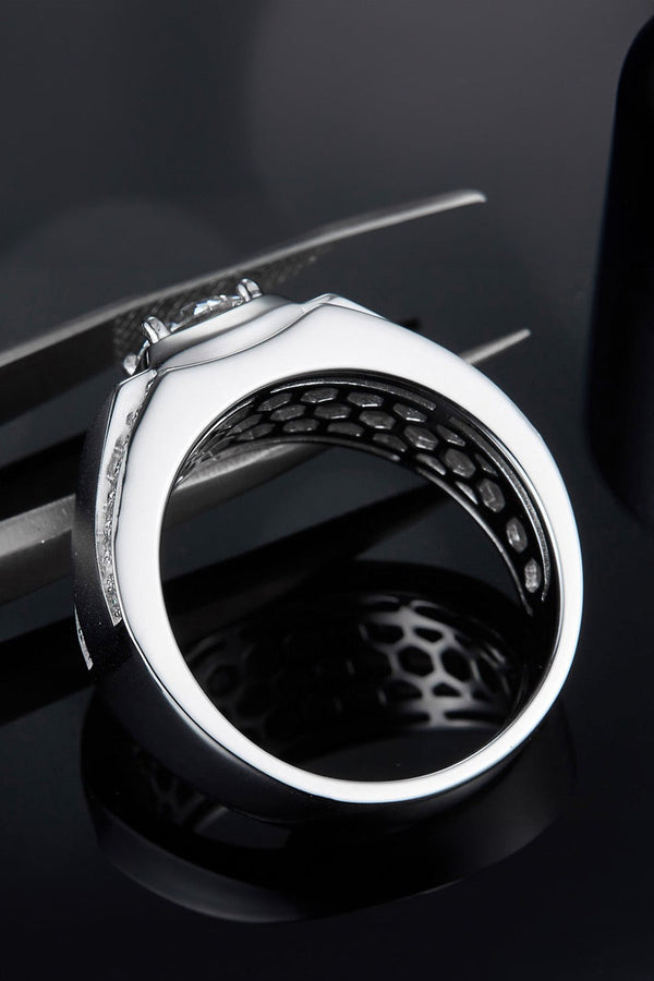 Platonic Valor moissanite Ring