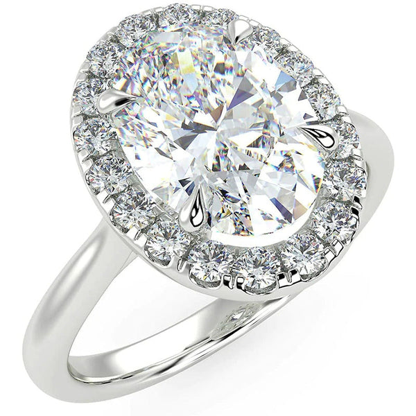 Platonic Amelia's Allure Oval Cut Solitaire Ring
