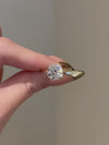 Platonic Brilliant Iridescent Moissanite Solitaire