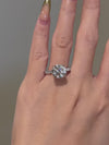 Platonic Radiant Iridescent Moissanite Solitaire