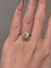 Platonic Brilliant Iridescent Moissanite Solitaire